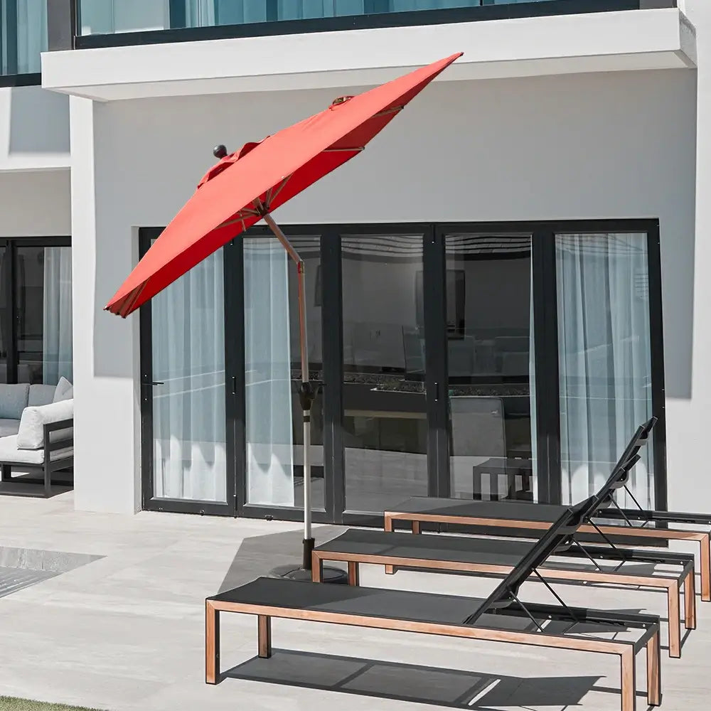 domi market umbrella rectangle #color_brick red