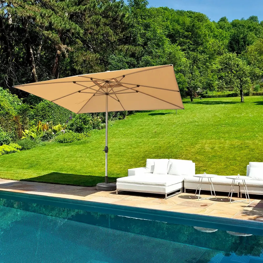 domi market umbrella rectangle #color_beige