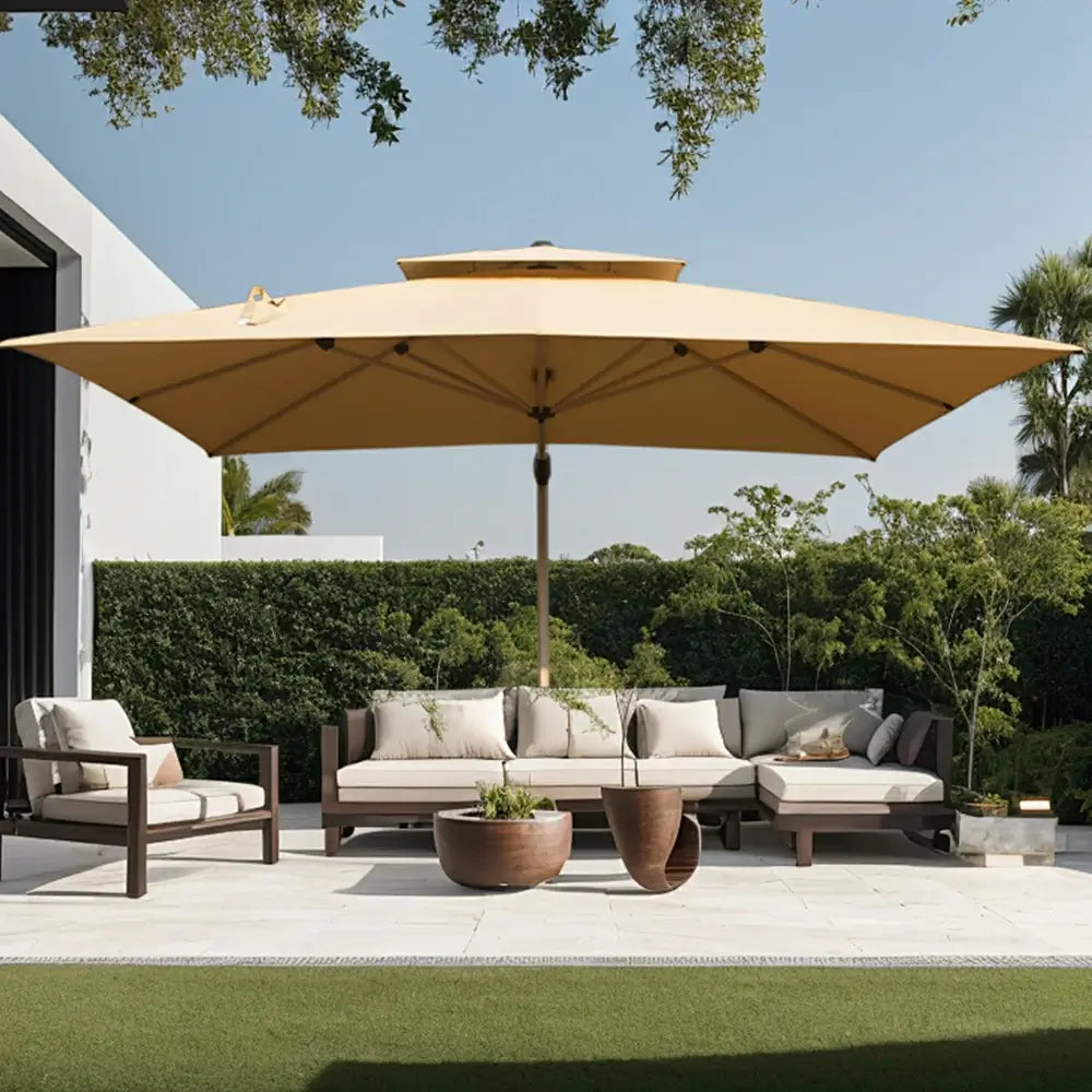 domi patio umbrella square 10x10#color_Beige