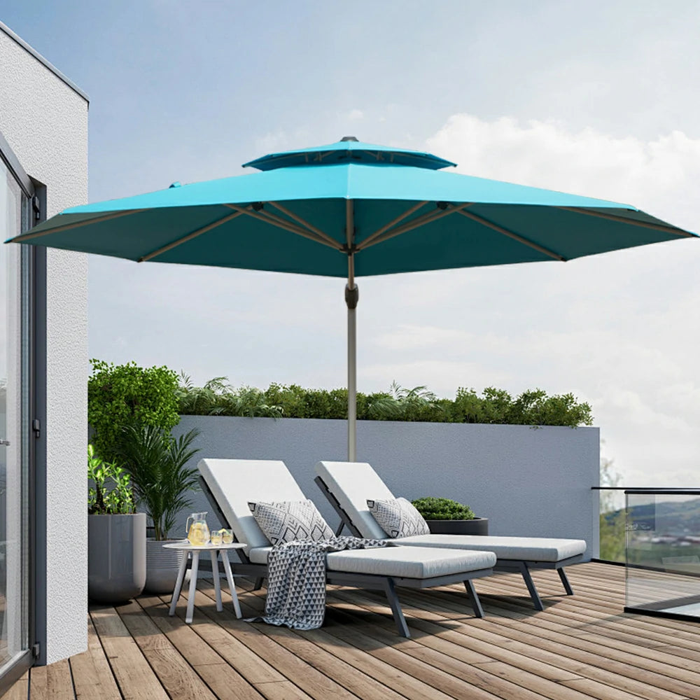 domi patio umbrella #color_Turquoise Blue
