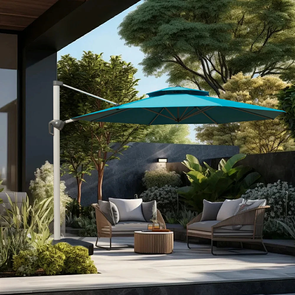 domi patio umbrella #color_Turquoise Blue