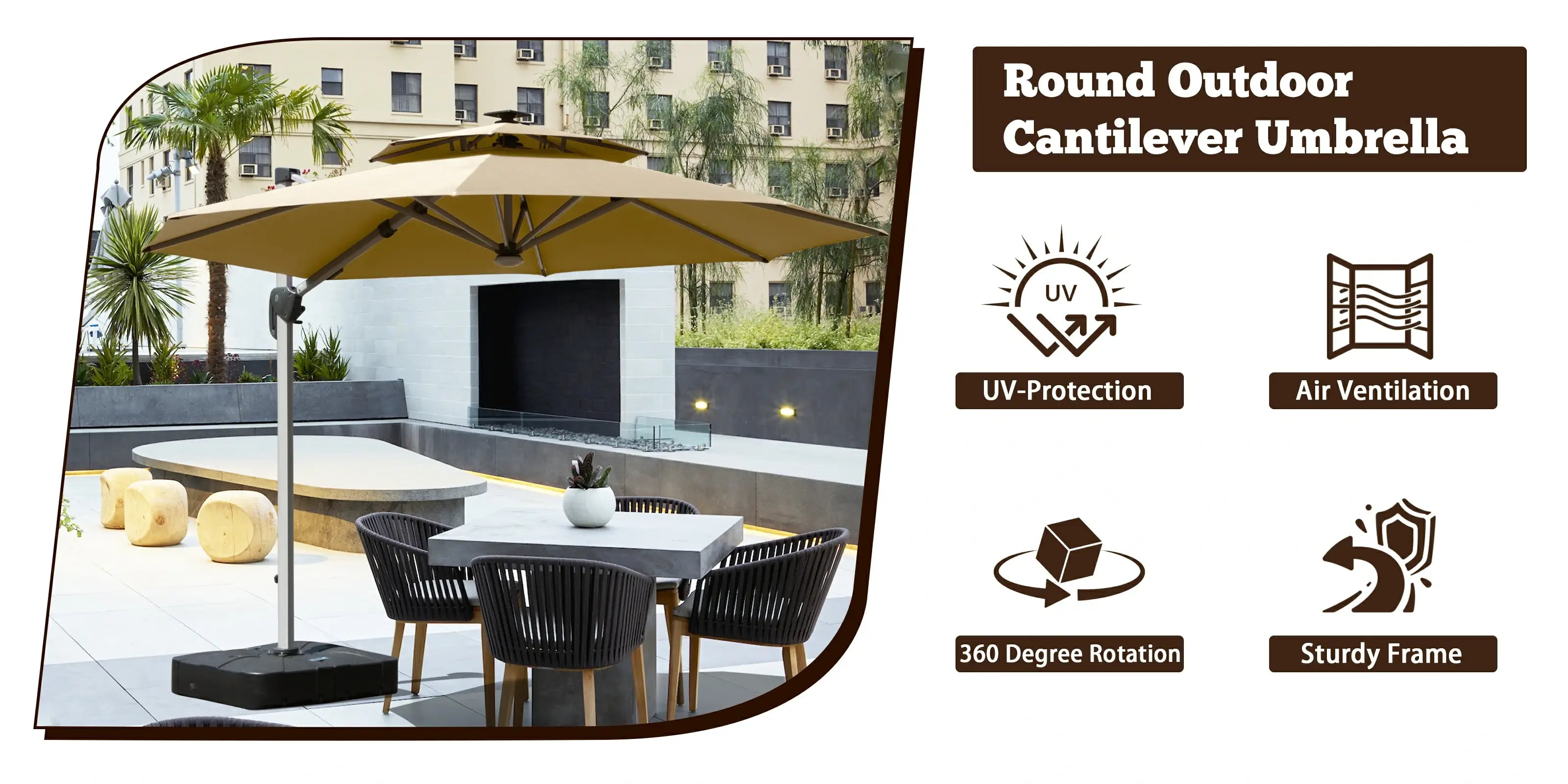 Domi Cantilever Patio Umbrella