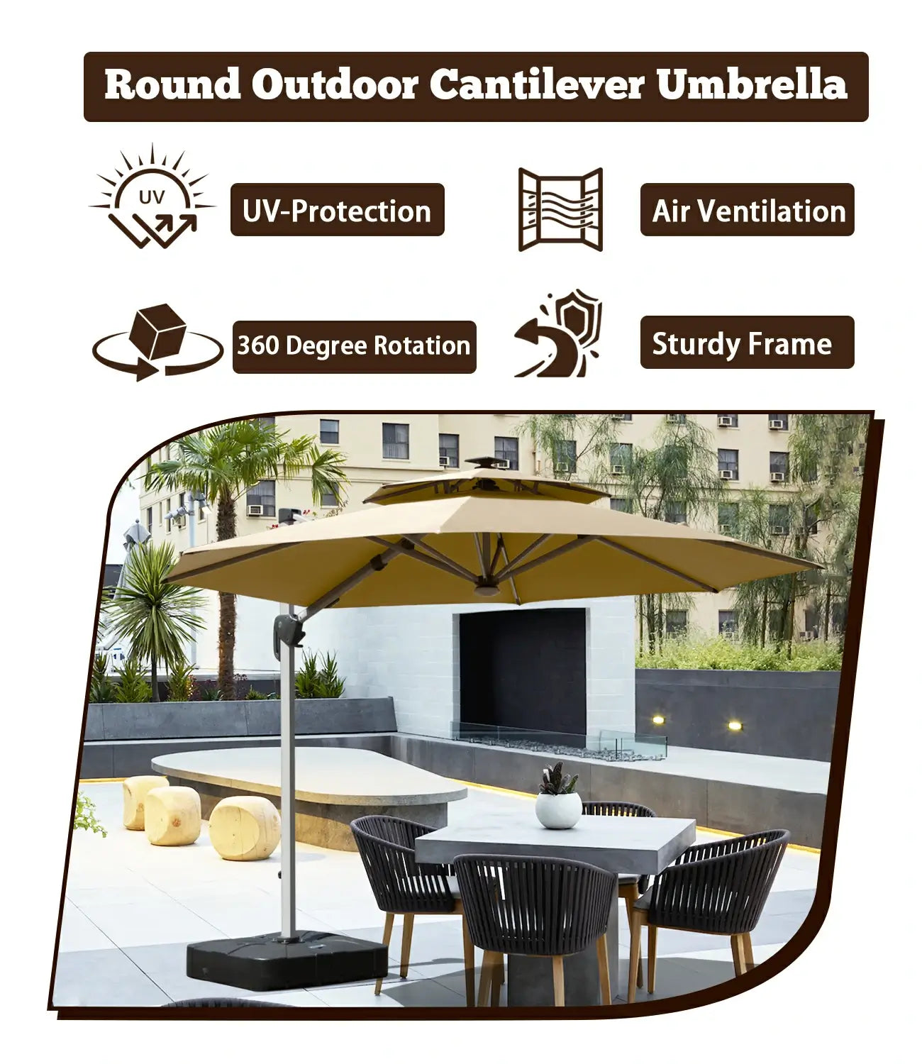 Domi Cantilever Patio Umbrella