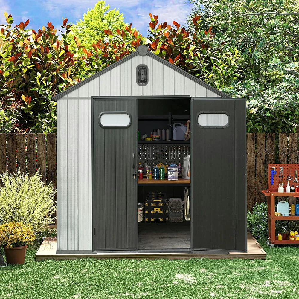 Domi Outdoor Living resin storage shed#size_6x6 FT