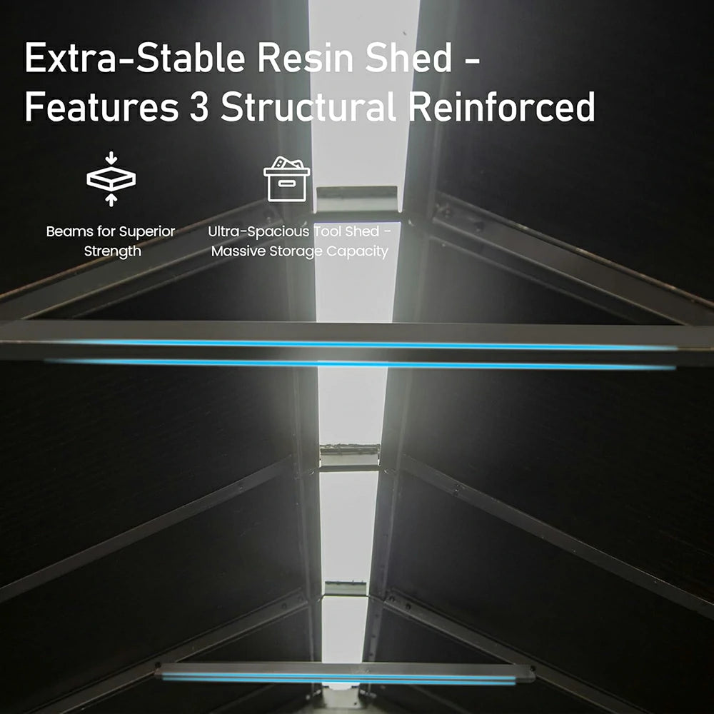 Domi Outdoor Living resin storage shed#size_6x6 FT