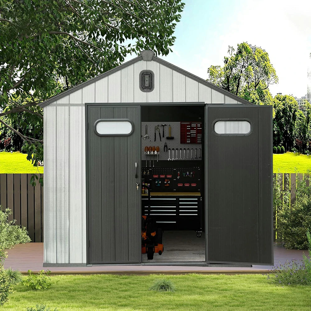 Domi Outdoor Living resin storage shed#size_6x8 FT