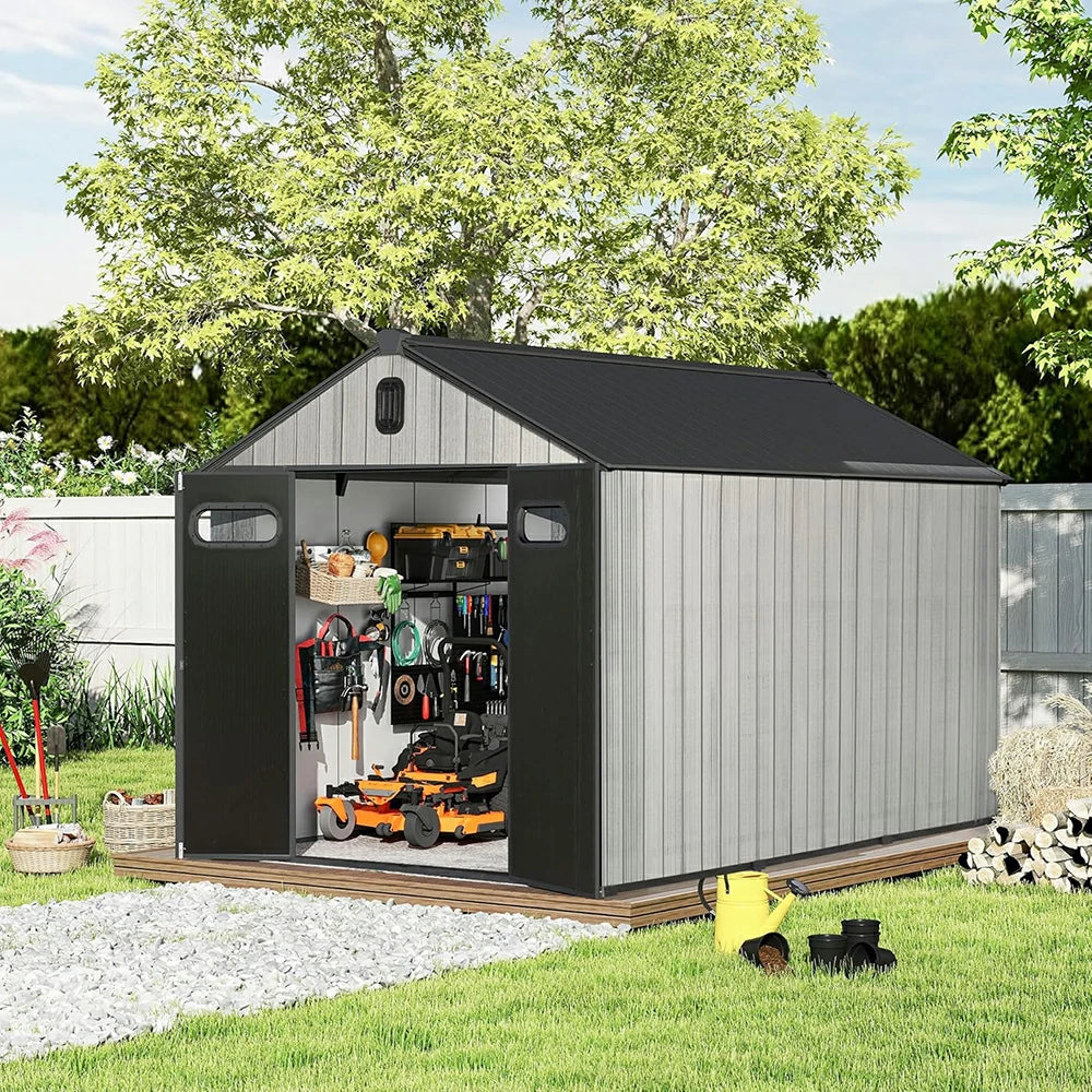 Domi Outdoor Living resin storage shed#size_8x12 FT