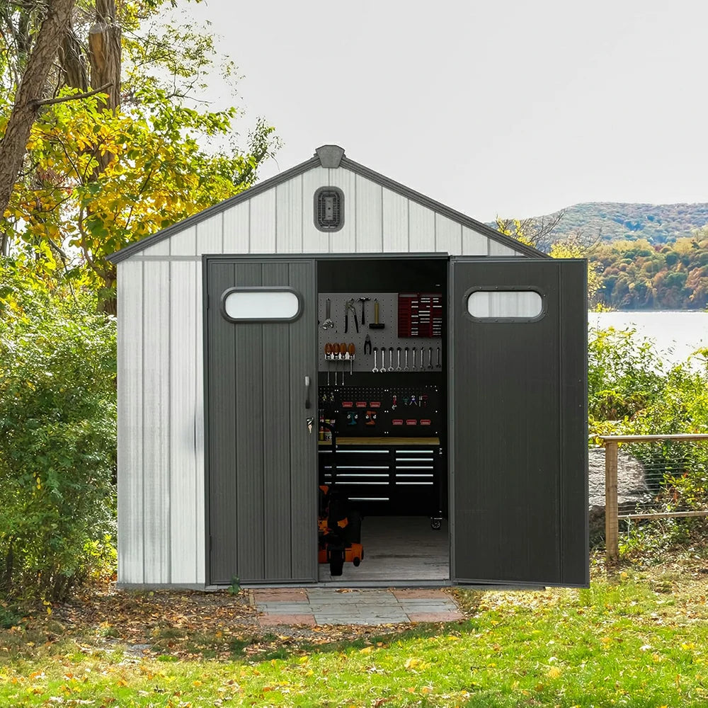 Domi Outdoor Living resin storage shed#size_8x8 FT