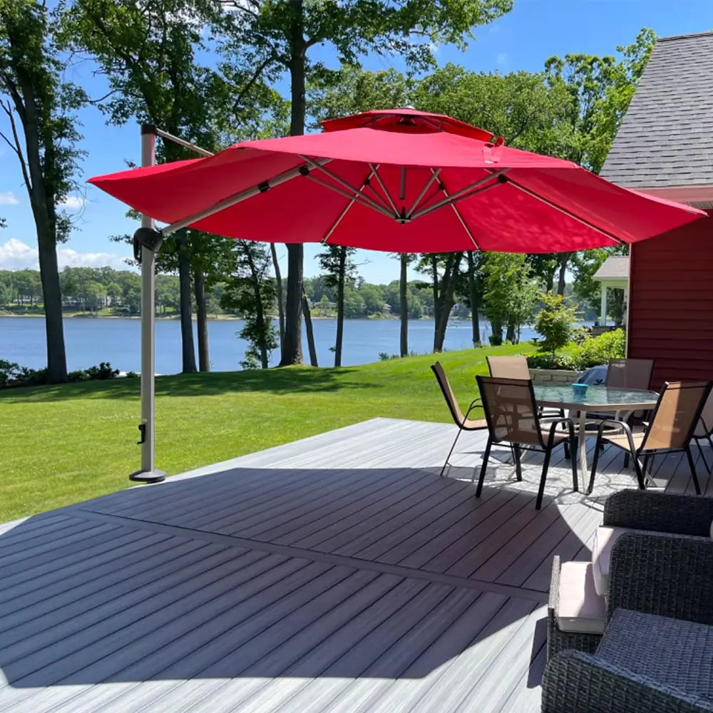 domi patio umbrella #color_Red