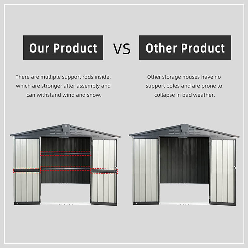 Domi Outdoor Living storage shed#size_9.3'x7.6'