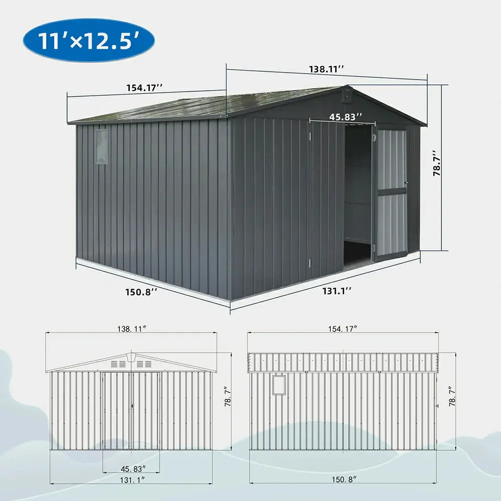 Domi Outdoor Living storage shed#size_11'x12.5'