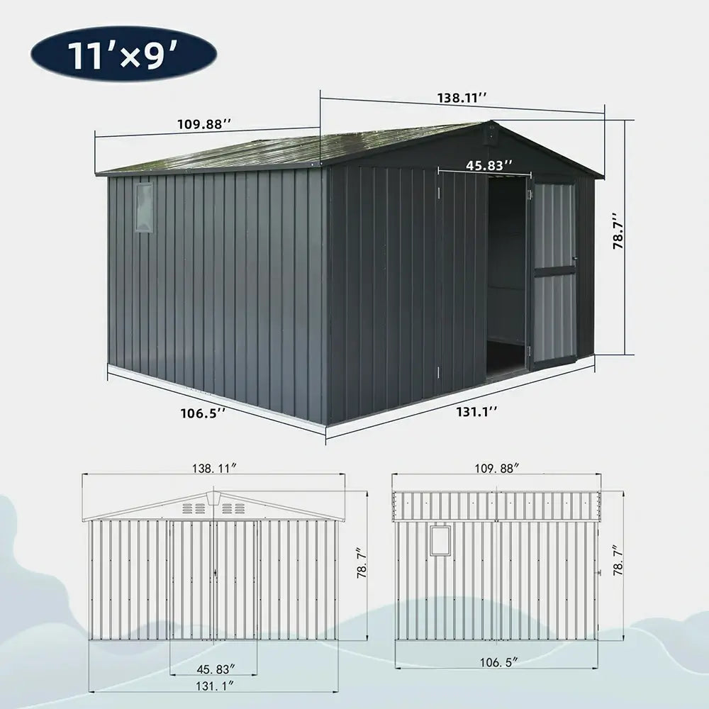 Domi Outdoor Living storage shed#size_11'x9'
