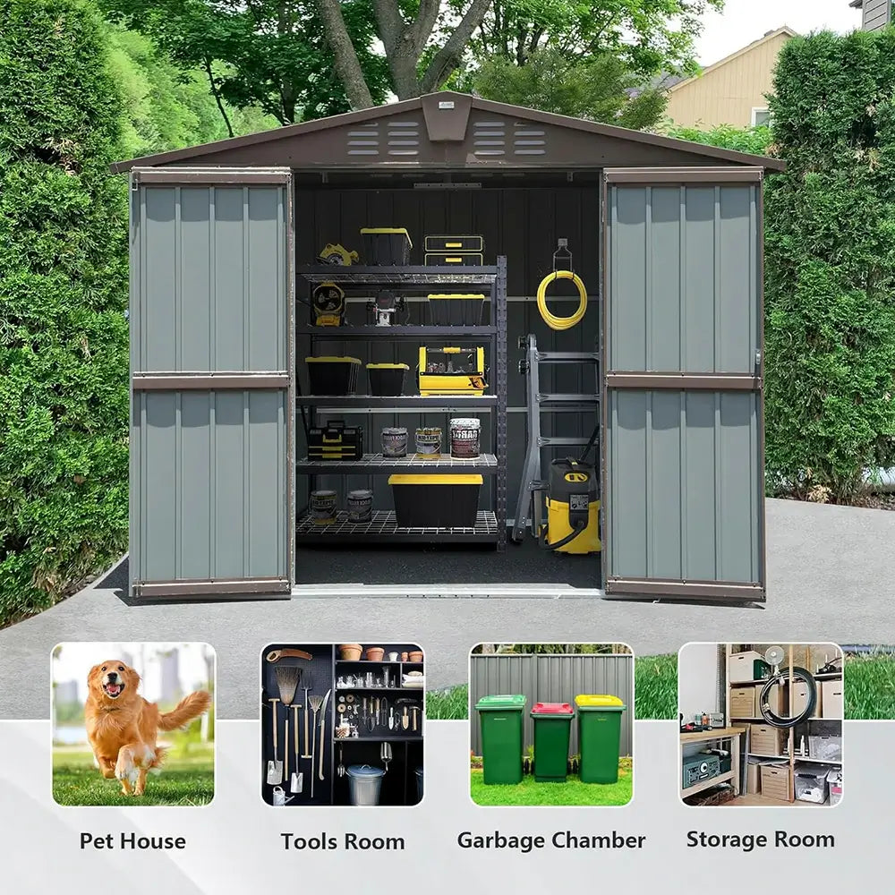 Domi Outdoor Living storage shed#size_7.6'x6'