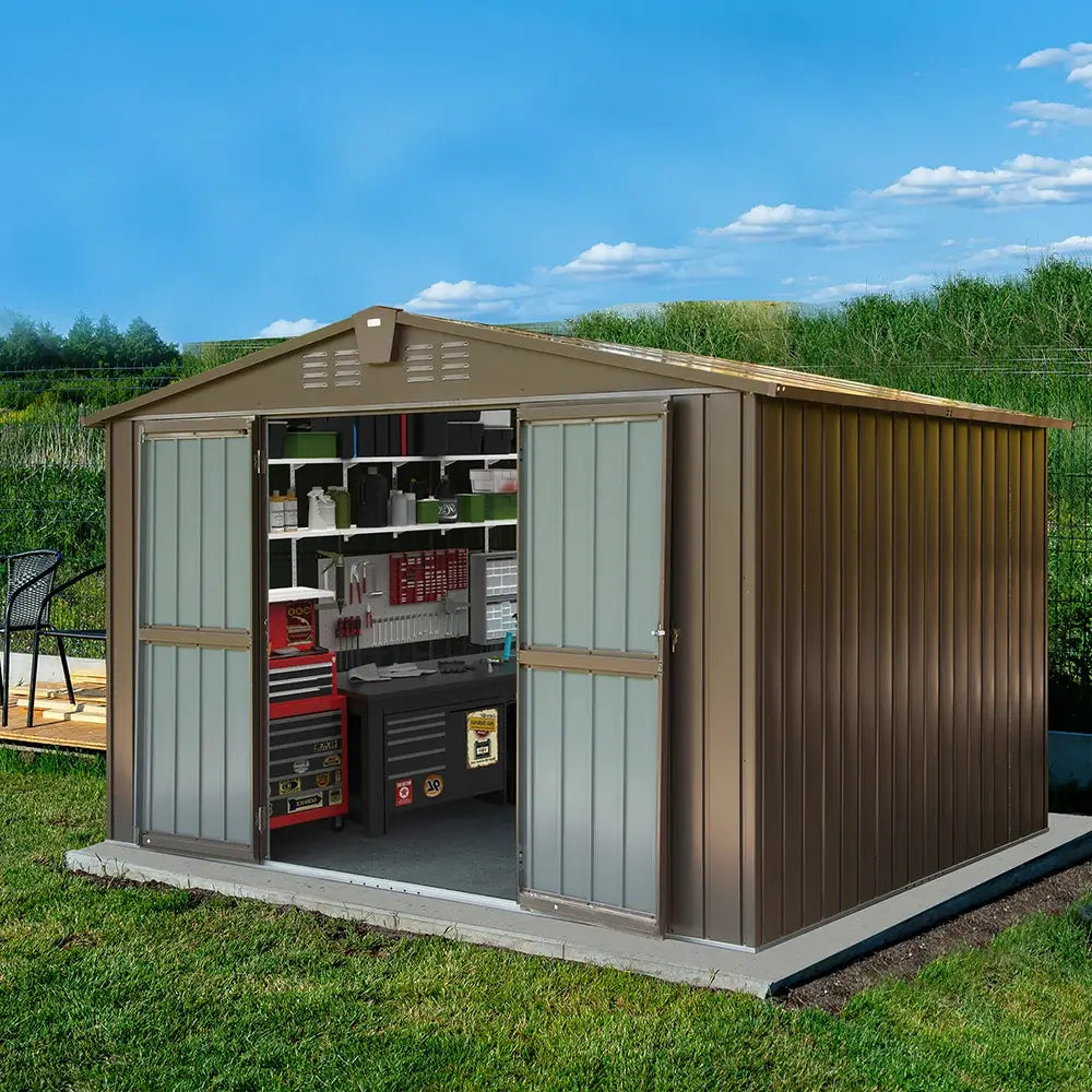 Domi Outdoor Living storage shed#size_9.3'x7.6'