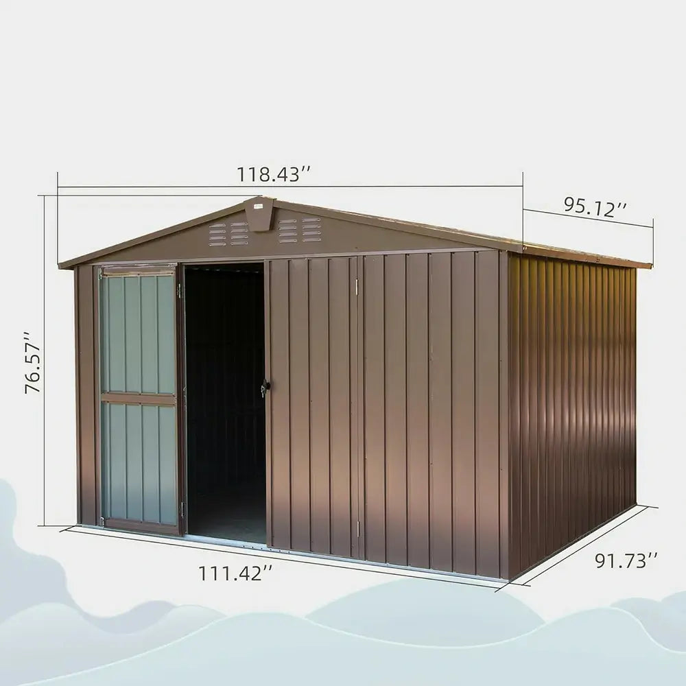 Domi Outdoor Living storage shed#size_9.3'x7.6'