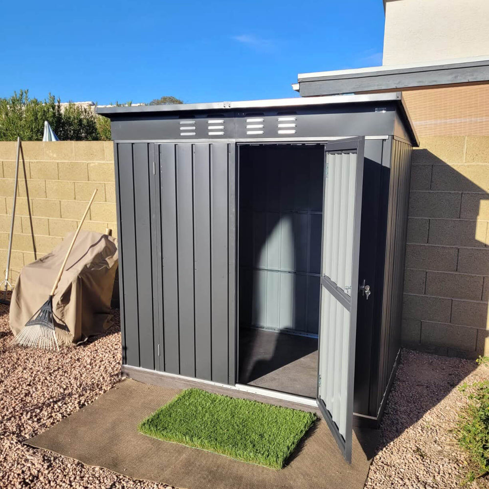 Domi Sloping Roof Storage Shed Garden Tool Storage Room