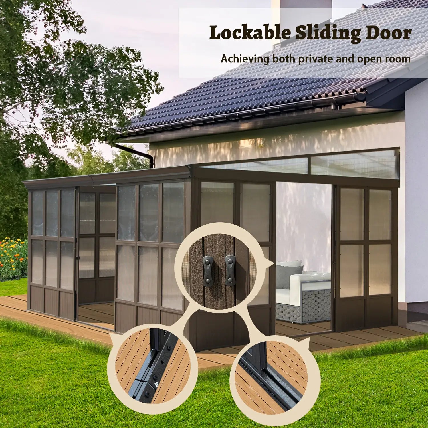 domi wall mounted sunroom
