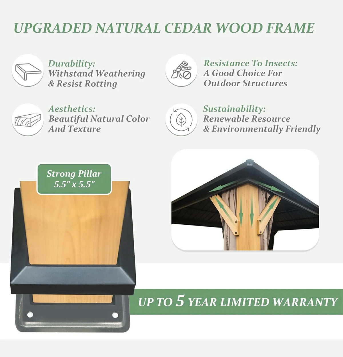 Outdoor Wood Gazebo & Pergola Kits | Domi