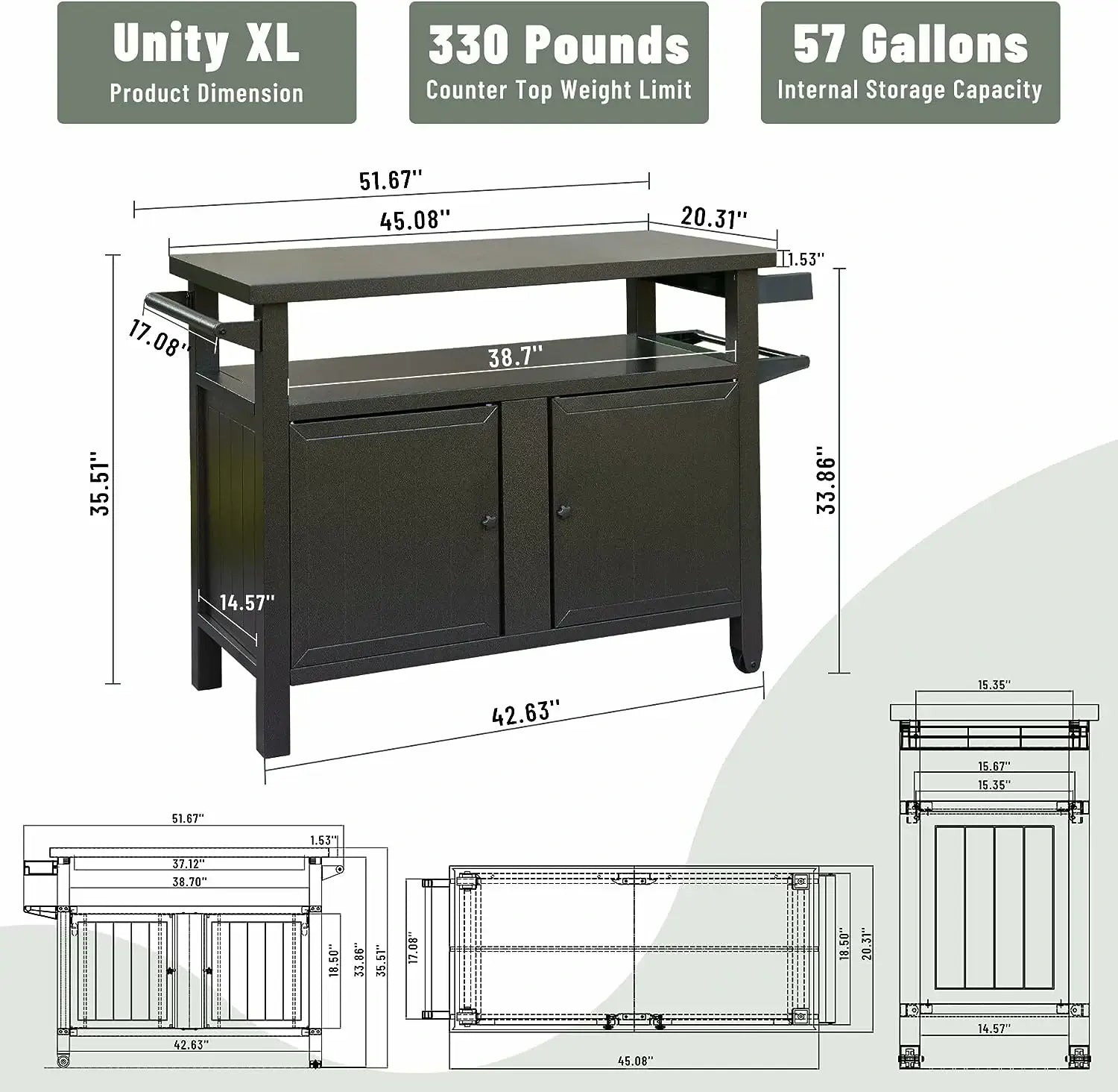 Domi grill cart brown#size_x-large