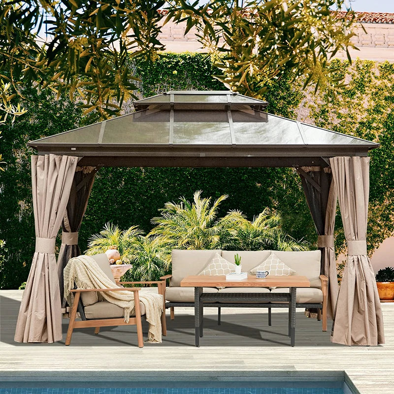 Domi outdoor living hardtop gazebo#size_10'x12'