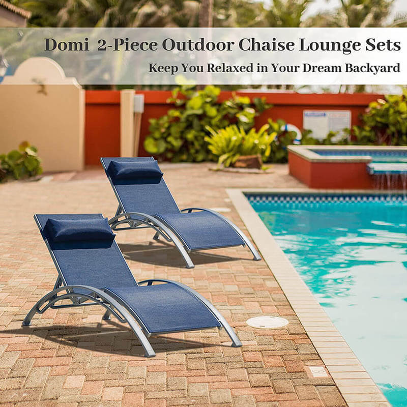 Domi Outdoor Living Lounge Chair#color_blue