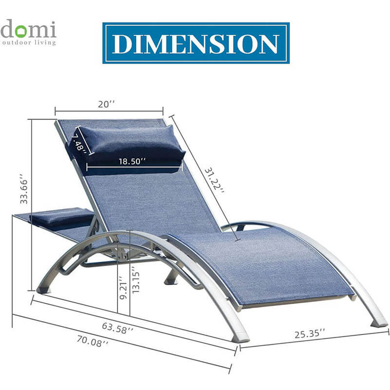 Domi Outdoor Living Lounge Chair#color_blue