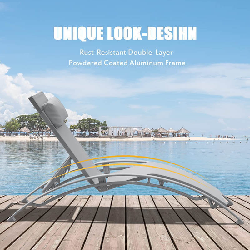 Domi Outdoor Living Lounge Chair#color_gray