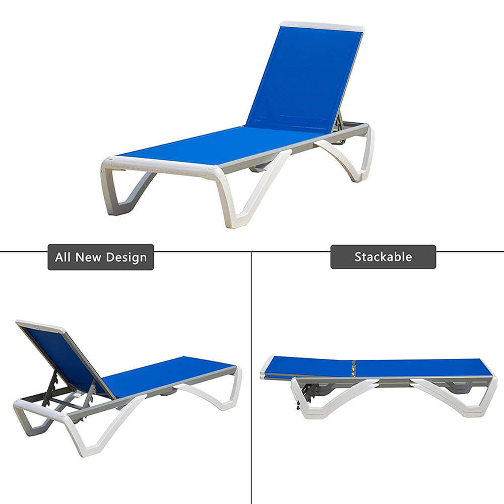 Domi Armless Outdoor Chaise Lounge#color_blue