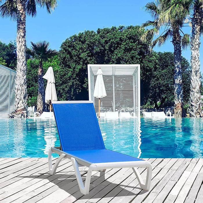 Domi Outdoor Living Aluminum Outdoor Chaise Lounge