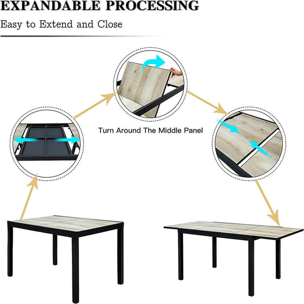 Patio Dining Expandable Table