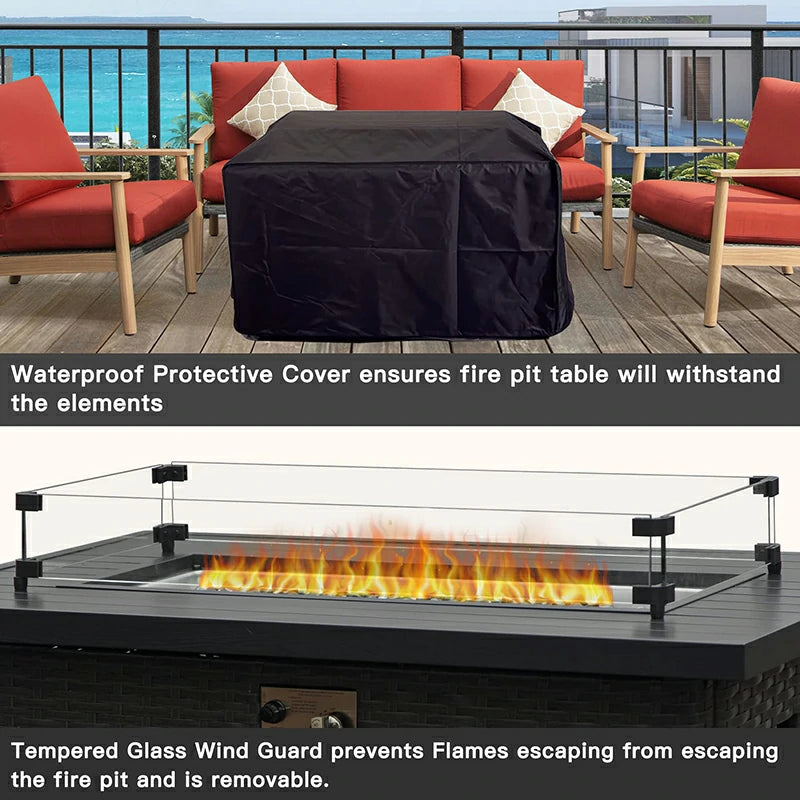 Patio Propane Fire Pit#material_aluminum