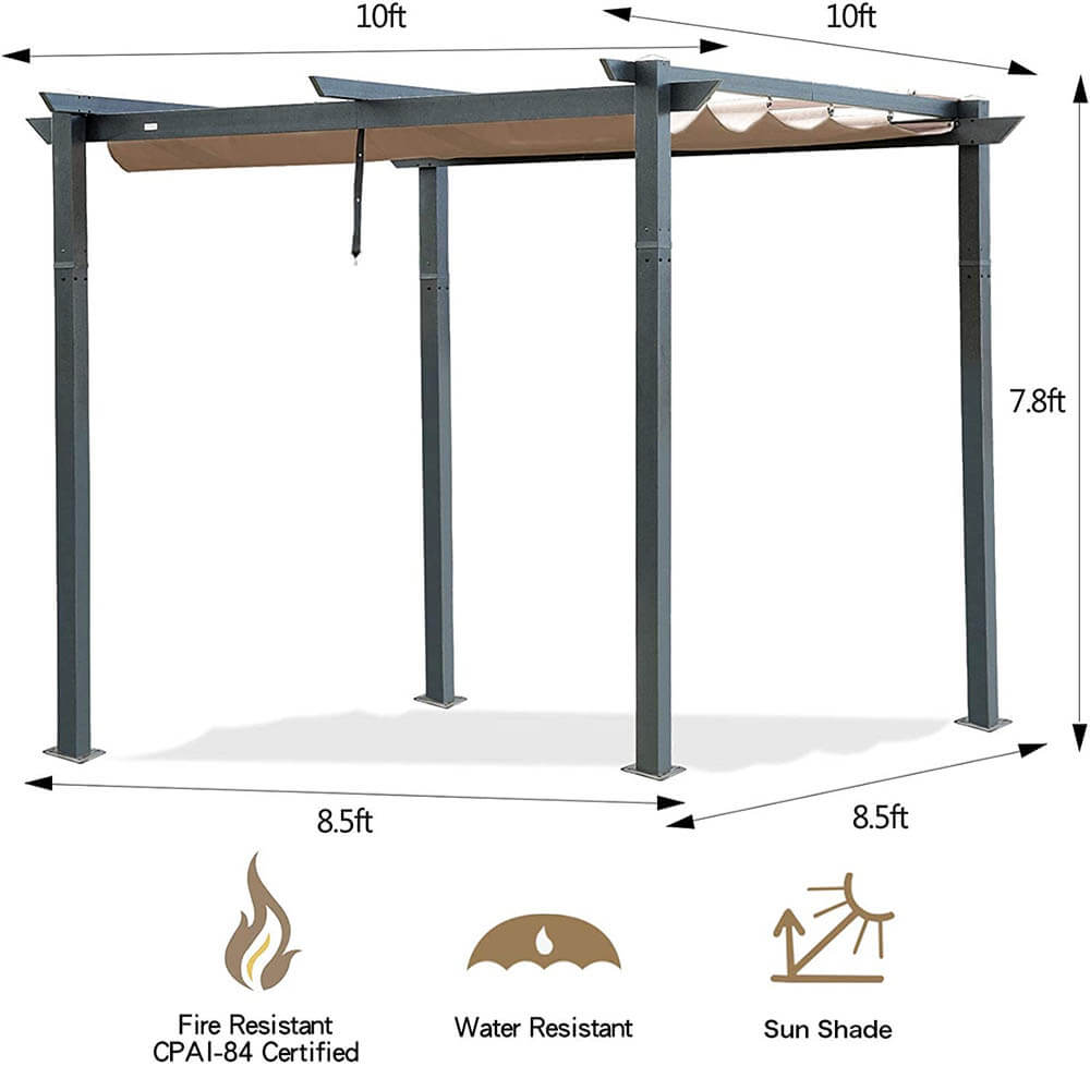 Pergola Grey#size_10'x10'