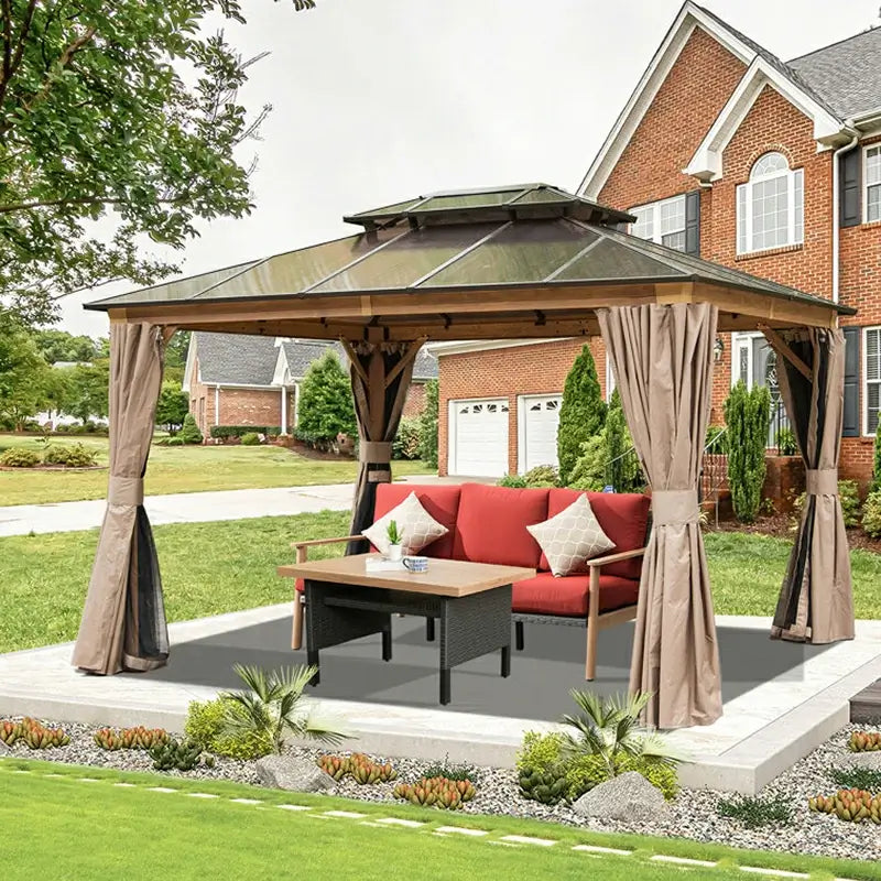 Domi outdoor living hardtop gazebo#size_10'x12'