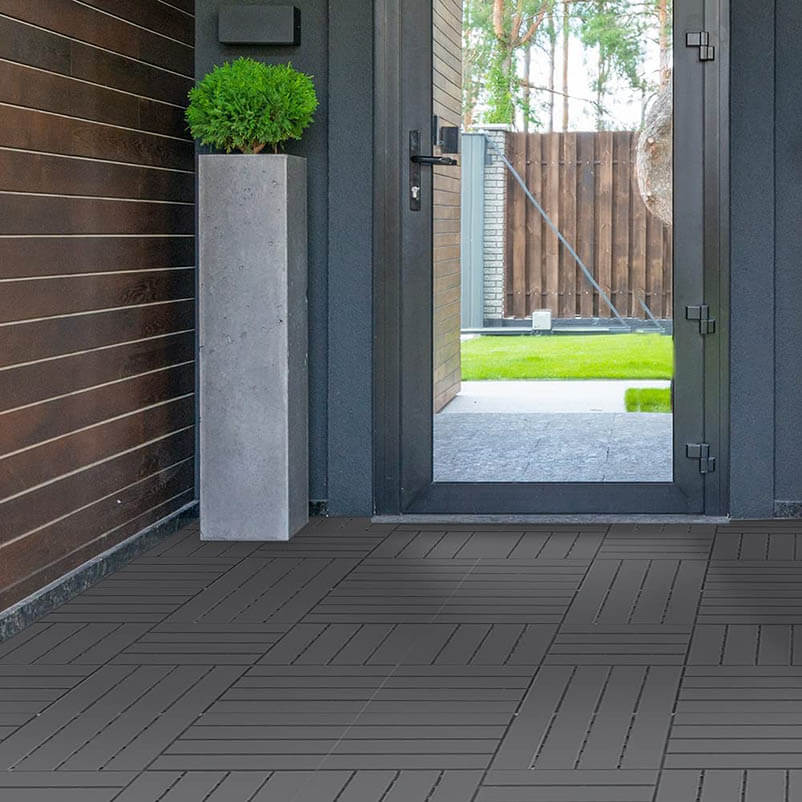 Domi Patio Interlocking Deck Tiles 27pcs#color_grey