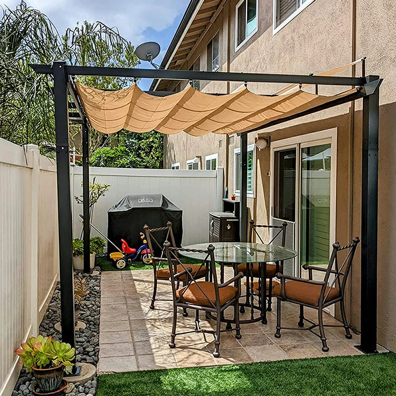 Pergola Grey#size_9'x13' against the wall